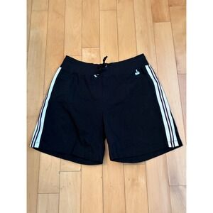 Liz Claiborne Liz & Co Shorts Womens Medium Black Side Stripe Athletic